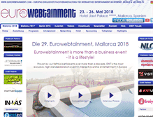 Tablet Screenshot of eurowebtainment.com